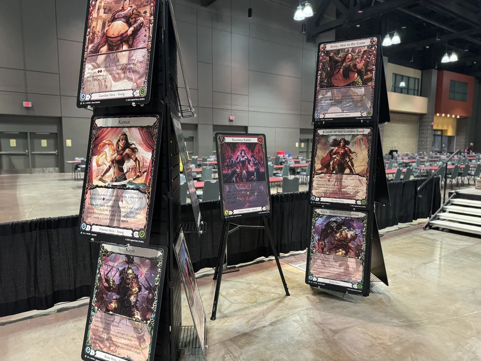 Oversized Cards At The Prize Wall
