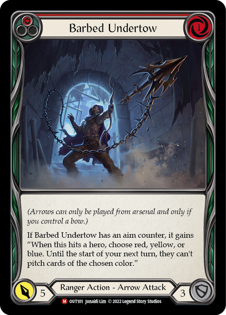 Image of the card for Barbed Undertow (Red)