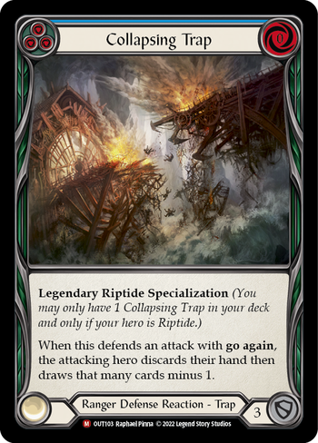 Image of the card for Collapsing Trap (Blue)