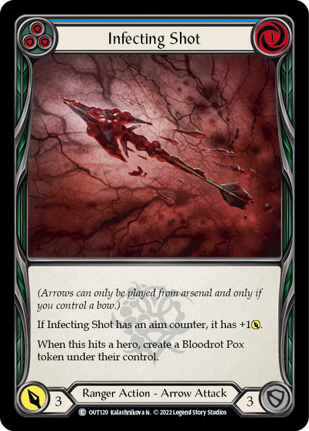 Image of the card for Infecting Shot (Blue)