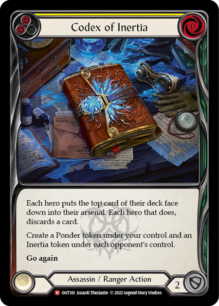 Image of the card for Codex of Inertia (Yellow)