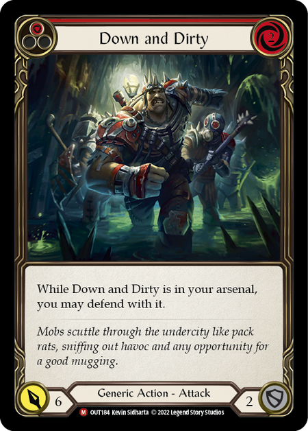Image of the card for Down and Dirty (Red)