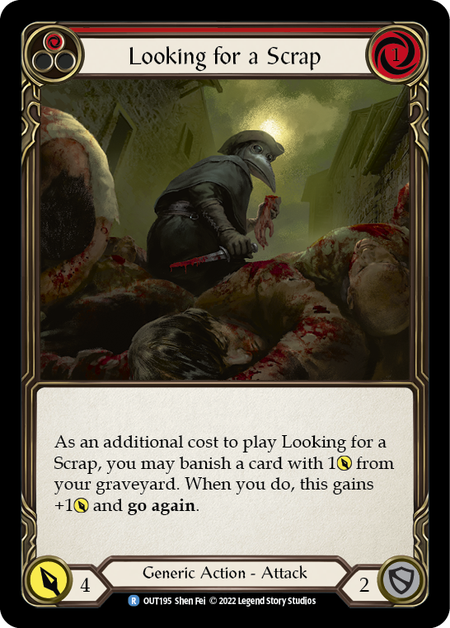 Image of the card for Looking for a Scrap (Red)