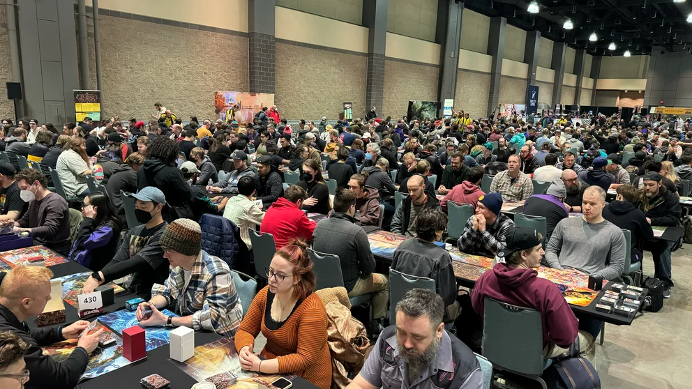 Players in the Saturday Ravenous Rabble Sealed Event