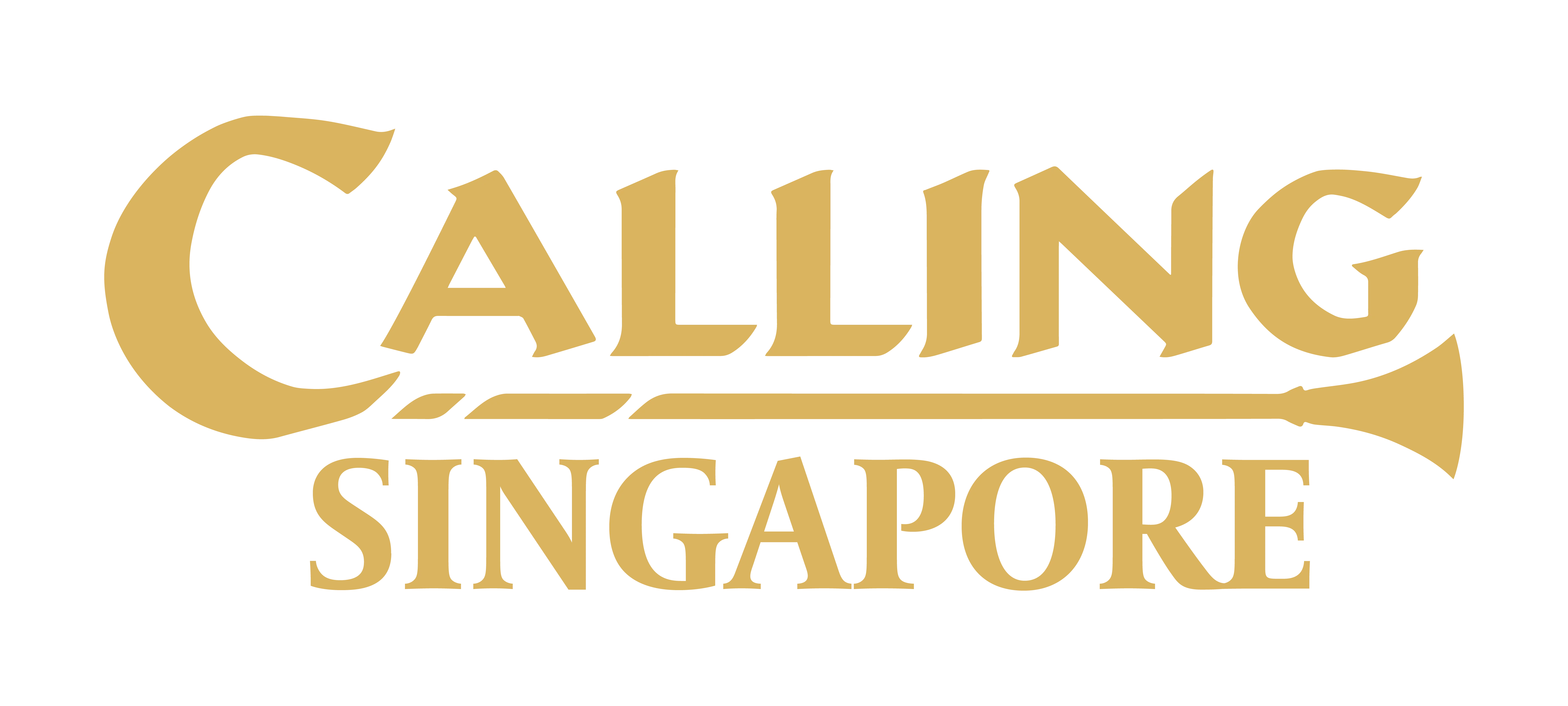 Calling Singapore Logo Gold