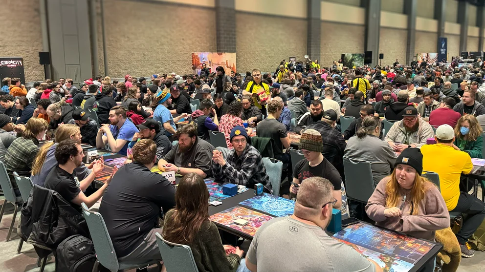 Players waiting for the first event to start